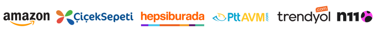 Pazaryerleri Logolar Ledarmy Trendyol Hepsiburada PTT AVM Ciceksepeti Amazon N11 2,23cm x 25cm